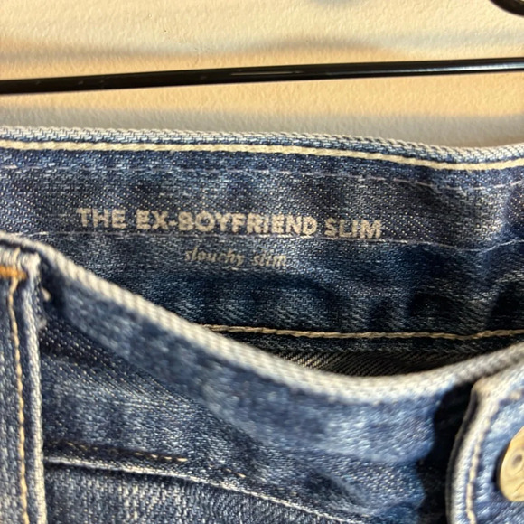 ADRIANO GOLDSCHMIED Sz 31 The Ex-Boyfriend Slim Leg High Waist Jeans Blue Denim - Picture 9 of 13